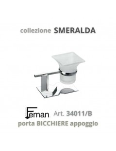FEMAN - Accessori Bagno Serie SMERALDA porta BICCHIERE appoggio - su FESEA online - fesea.shop