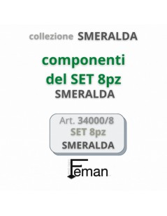 FEMAN - Accessori Bagno Serie SMERALDA SET 8pz BAROCCO cromo - su FESEA online - fesea.shop