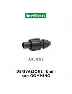 DERIVAZIONE con GOMMINO 16mm ART.853 (Irritec)