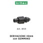 DERIVAZIONE con GOMMINO 16mm ART.853 (Irritec)