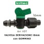VALVOLA DERIVAZIONE 16mm con GOMMINO Art.VDT (Irritec) (IVVDT2700N00T)