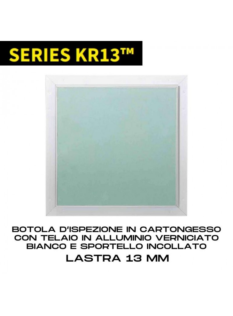 Botola SPORTELLO Ispezione CARTONGESSO in alluminio STANDARD-FUORI STANDARD  Quadrato