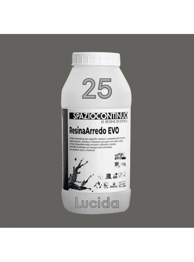 ResinaArredo EVO - Colore 25 LUCIDA (comp. A)