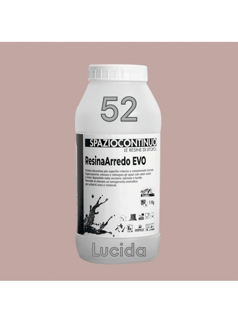 ResinaArredo EVO - Colore 52 LUCIDA (comp. A)