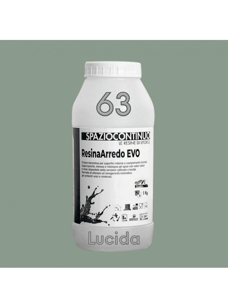 ResinaArredo EVO - Colore 63 LUCIDA (comp. A)