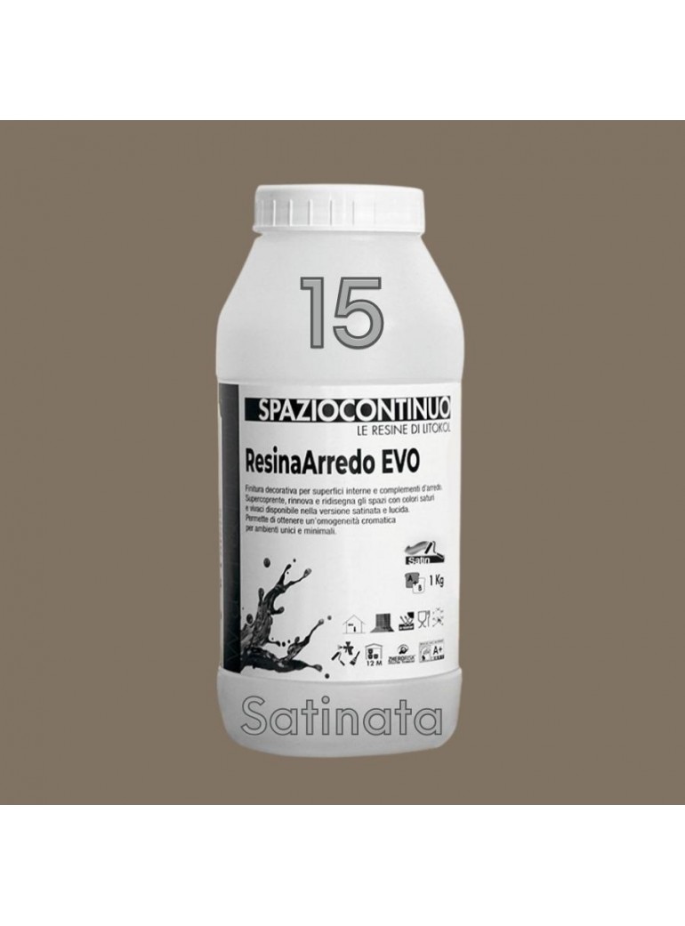 ResinaArredo EVO - Colore 15 SATINATA (comp. A)