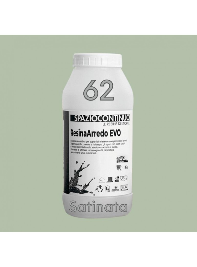 ResinaArredo EVO - Colore 62 SATINATA (comp. A)