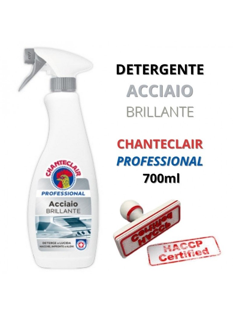 DETERGENTE ACCIAO BRILLANTE CHANTECLAIR PROFESSIONAL 700ml