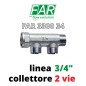 COLLETTORE OTTONE MF 3/4" a 2Vie Semplice ( FAR 3300 34) Int. 36mm