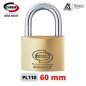 CORBIN mm 60 OTTONE GANCIO STANDARD LUCCHETTO DI SICUREZZA (CORBIN art. PL110 60 00)