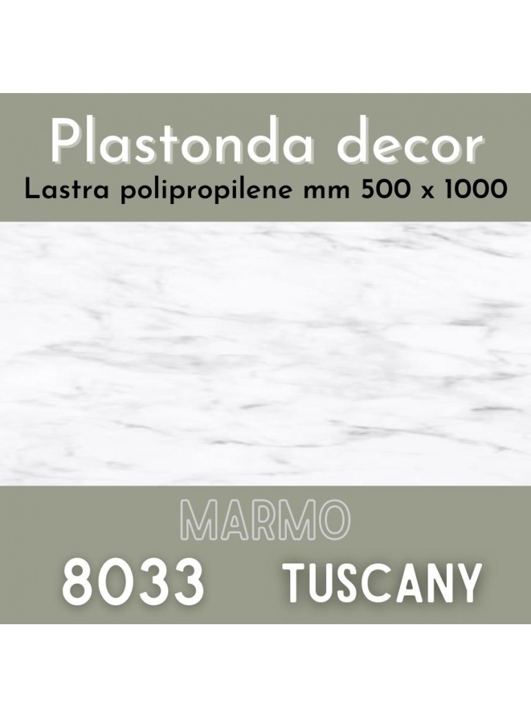 Polimark - Plastonda decor MARMI (8033) PANNELLO DECORATIVO cm 50x100 MARMO “TUSCANY"