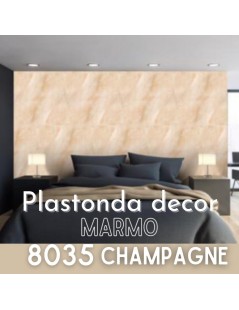 Polimark - Plastonda decor MARMI (8035) PANNELLO DECORATIVO cm 50x100 MARMO “CHAMPAGNE”