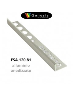 Profilo angolare alluminio 12mm - 250cm Colore:  Alluminio Anodizzato (81)