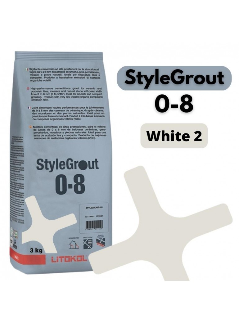 StyleGrout 0-8 - White 2 (3kg)