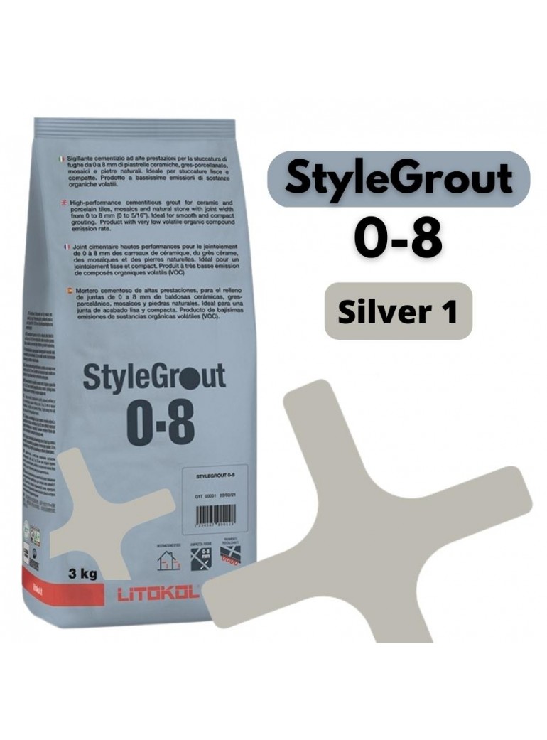 StyleGrout 0-8 - Silver 1 (3kg)