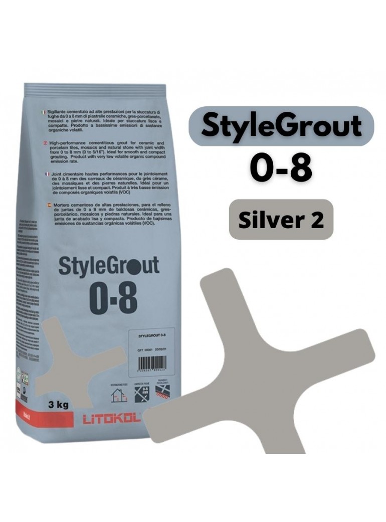 StyleGrout 0-8 - Silver 2 (3kg)