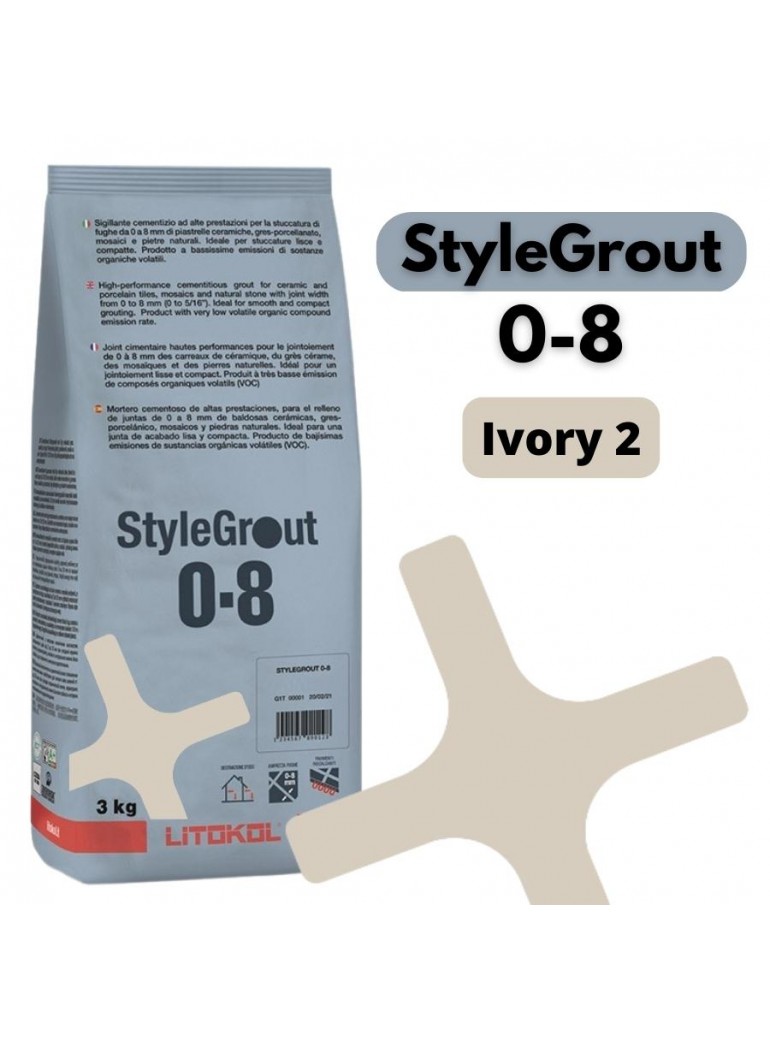 StyleGrout 0-8 - Ivory 2 (3kg)