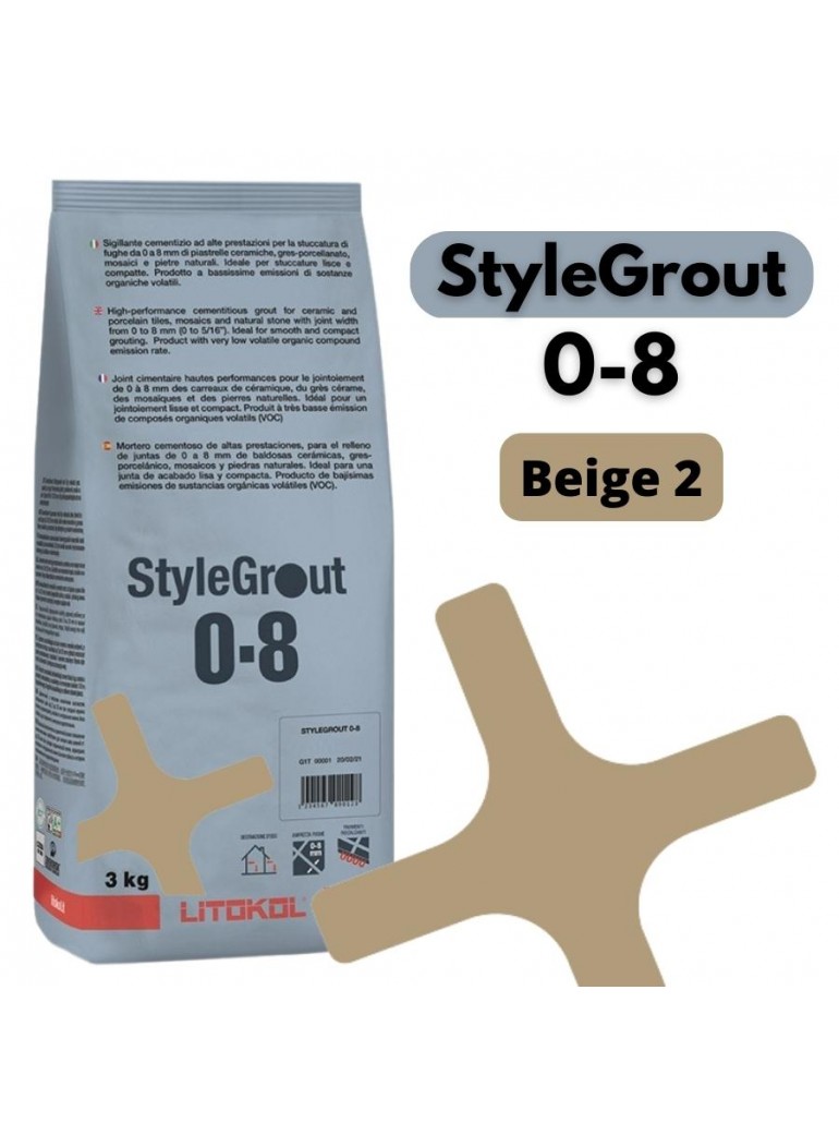StyleGrout 0-8 - Beige 2 (3kg)