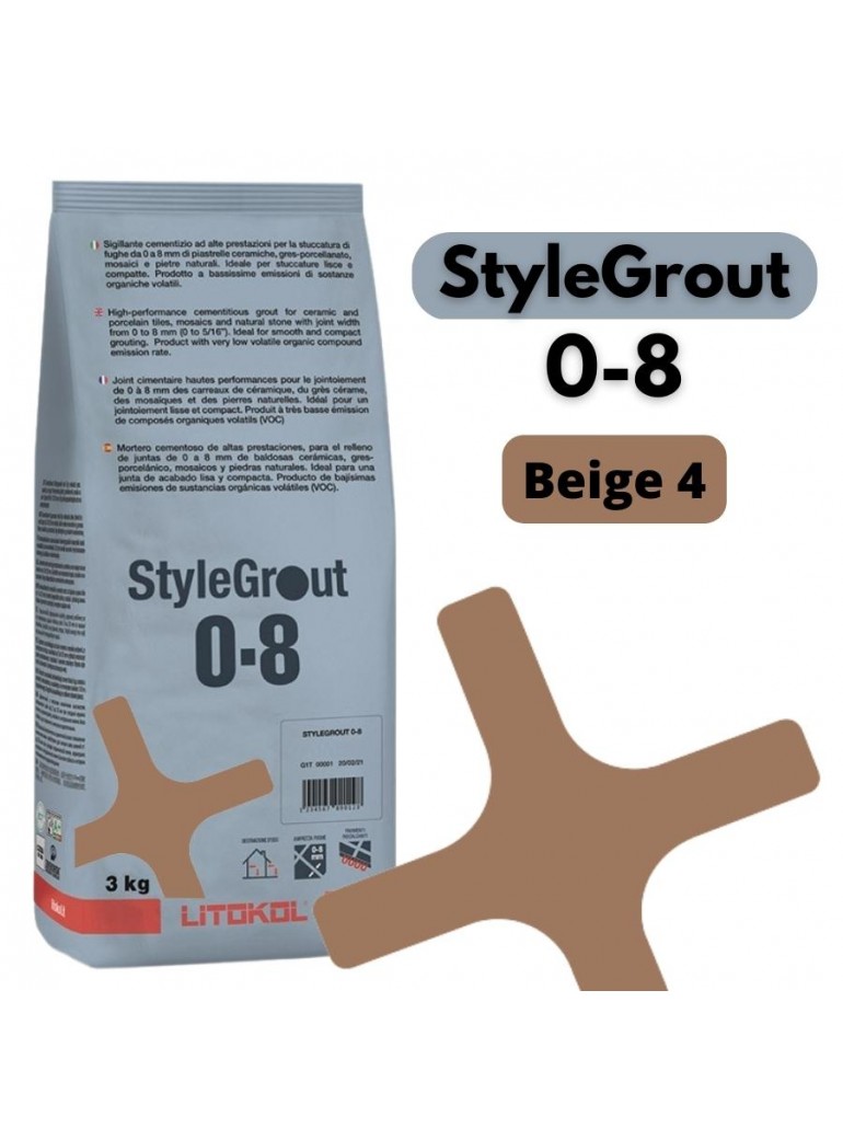 StyleGrout 0-8 - Beige 4 (3kg)