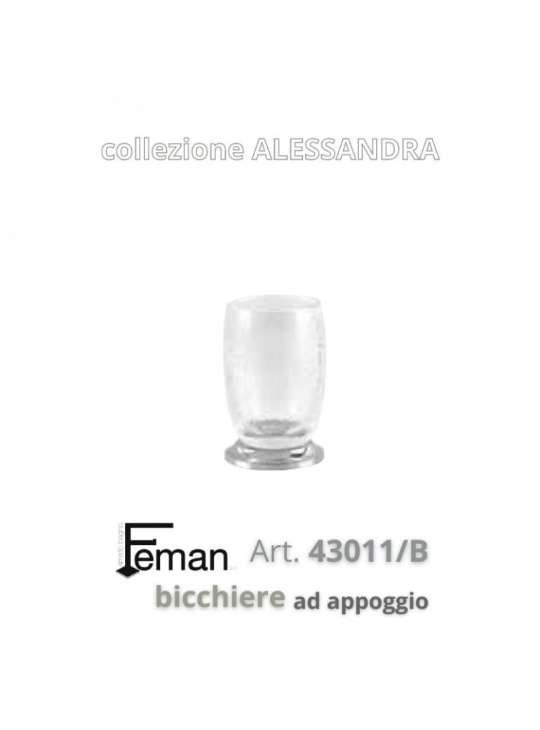 Serie ALESSANDRA APPOGGIO BICCHIERE (Cromo /...
