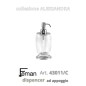 Serie ALESSANDRA Appoggio Dispenser (Cromo / Vetro)