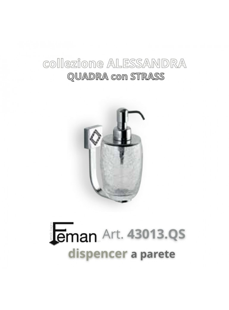 Serie ALESSANDRA Quadra STRASS P/dispenser a...