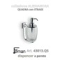 Serie ALESSANDRA Quadra STRASS P/dispenser a parete (Cromo / Vetro)