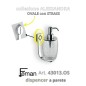 Serie ALESSANDRA Ovale STRASS P/dispenser a parete (Cromo / Vetro)