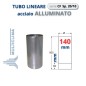TUBO Sp. 20/10 da  50cm Ø 140mm ACCIAIO ALLUMINATO