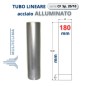 TUBO Sp. 20/10 da 100cm Ø 180mm ACCIAIO ALLUMINATO