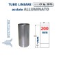 TUBO Sp. 20/10 da  50cm Ø 200mm ACCIAIO ALLUMINATO
