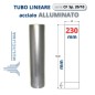 TUBO Sp. 20/10 da 100cm Ø 230mm ACCIAIO ALLUMINATO
