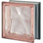 VETROMATTONE  Q19 DESING: PEGASUS Metallizzato Colore: ROSA Disegno Vetro: ONDULATO Finitura: TRASPARENTE