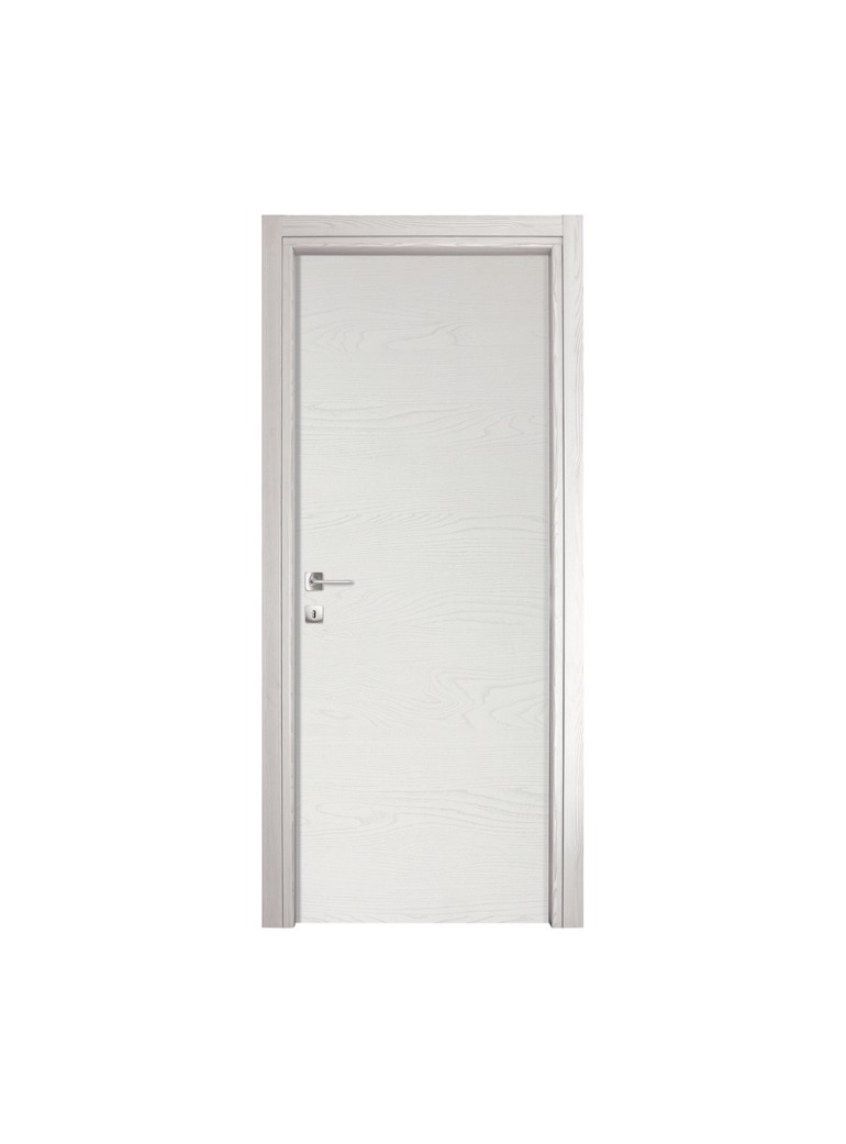 PORTA 80x210x10 ALBA a BATTENTE REVERSIBILE Frassino Bianco