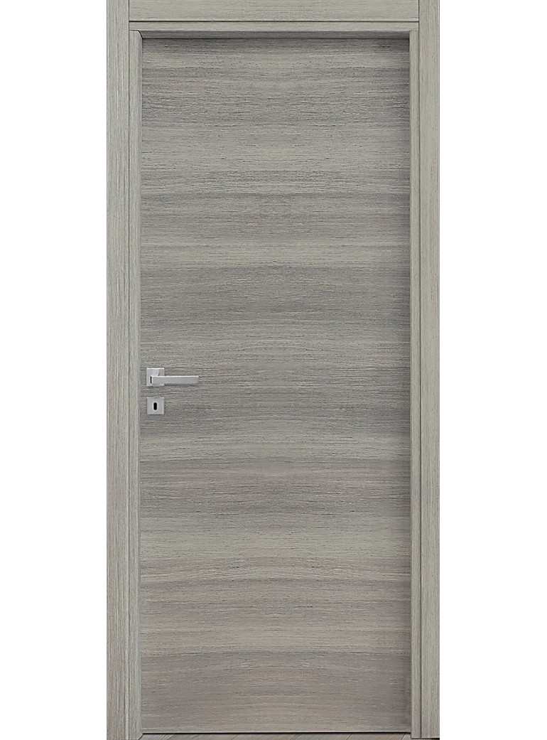 PORTA 80x210x10 ALBA a BATTENTE REVERSIBILE Rovere Grigio