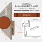 IMBOTTO per Porta mm 101x12x2150 (misura utile mm 80) Ciliegio