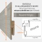 IMBOTTO per Porta mm 101x12x2150 (misura utile mm 80) Rovere Grigio