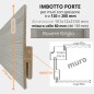 IMBOTTO per Porta mm 101x12x2150 (misura utile mm 80) Rovere Grigio