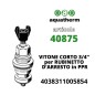 VITONE CORTO 3/4"per RUBINETTO D’ARRESTO in PPR (Art. 40875 AQUATHERM)