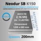 Neodur SB K150 Sp. 200mm BATTENTATO pacco da  2,16 mq (Nr.03 Lastre cm 60x120)