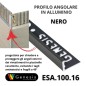 Profilo Angolare alluminio 10mm - 250cm Colore:  NERO (16)