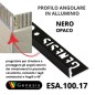 Profilo Angolare alluminio 10mm - 250cm Colore:  NERO OPACO (17)