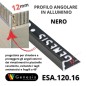 Profilo Angolare alluminio 12mm - 250cm Colore:  NERO (16)