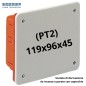 SCATOLA INCASSO (PT2) 119x96x45 con COPERCHIO IP40 (00422)