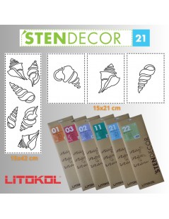 STENDECOR 21 - SERIE CONCHIGLIE confezione 7pz