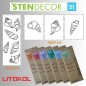 STENDECOR 21 - SERIE CONCHIGLIE confezione 7pz