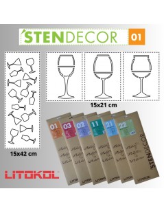 STENDECOR 01 - SERIE BICCHIERI confezione 7pz