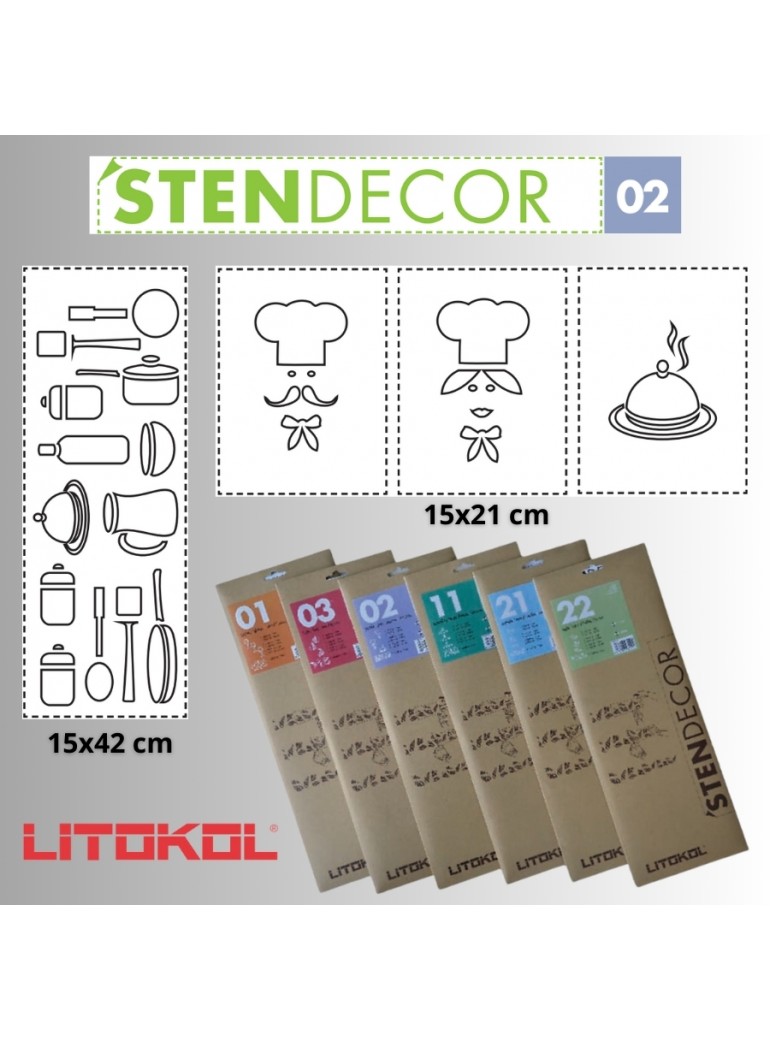 STENDECOR 02 - SERIE PENTOLE confezione 7pz