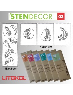 STENDECOR 03 - SERIE FRUTTA confezione 7pz