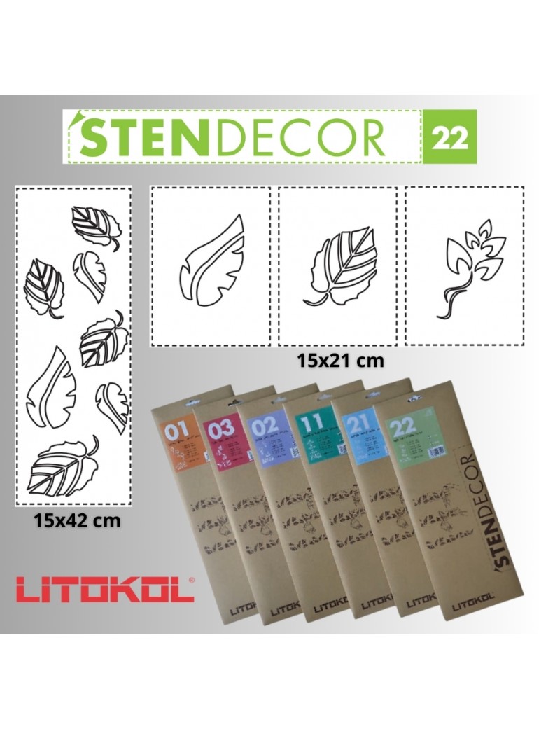 STENDECOR 22 - SERIE FOGLIE confezione 7pz